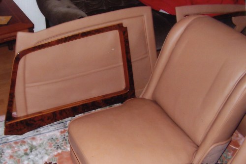 Wooden trim and door panels refurbished