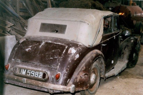 Although requiring restoration, the car is complete