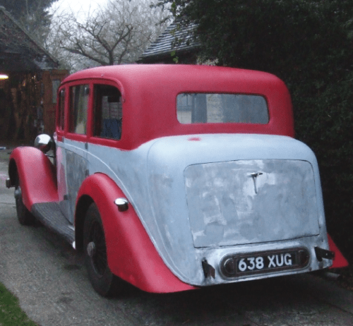 'Acid etch' then high build primer is applied.