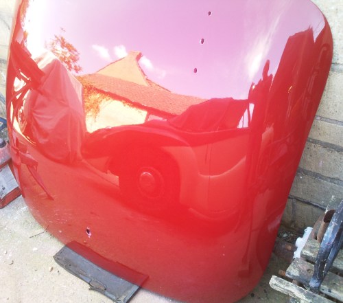 Bare metal repaint in original colours, bootlid awaiting fitting!