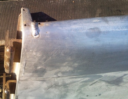 Stress cracks in the alloy were 'TIG' welded