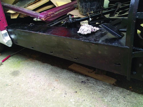 floor behind sill os